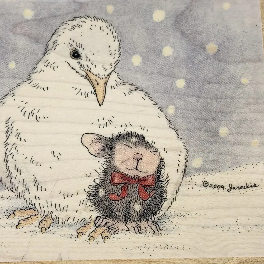 House Mouse DOVERLY LOVE Monica Friend HMOR1067 Stampabilities Rubber Stamp
